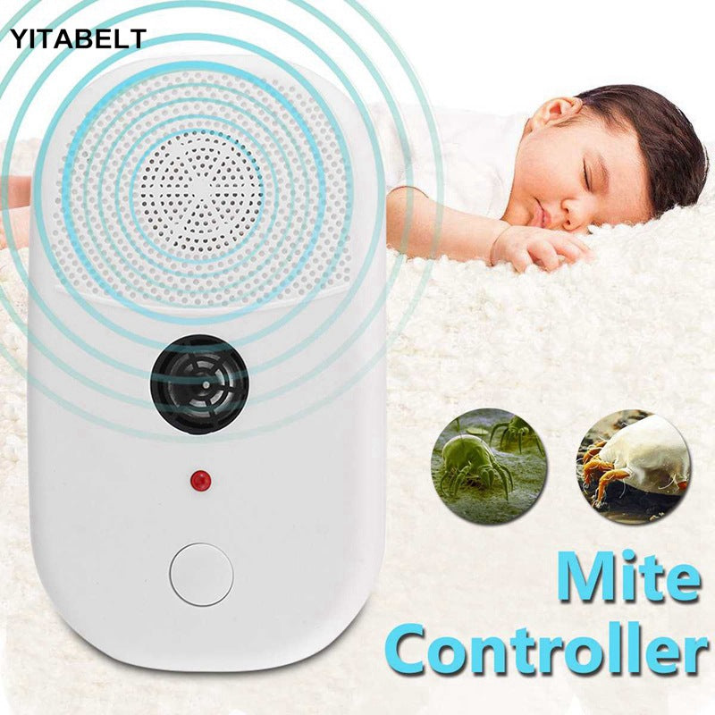 Ultrasonic mite remover, insect repellent