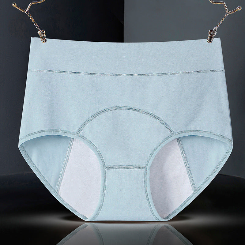 Pure cotton high waist physiological underwear Pure cotton menstrual period anti-side leakage physiological pants