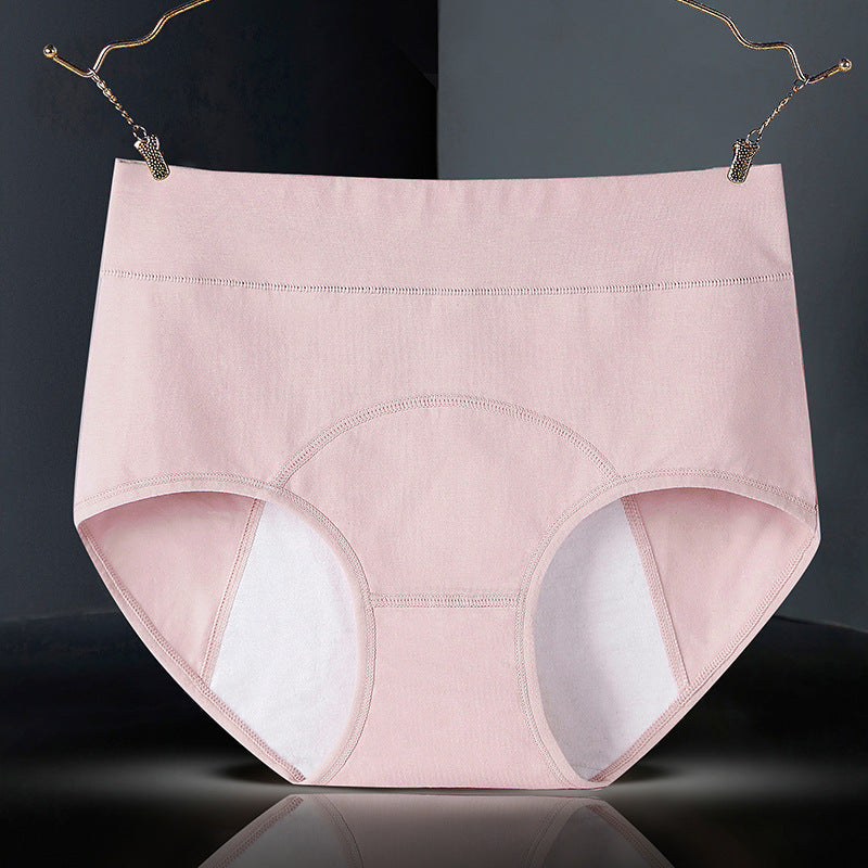 Pure cotton high waist physiological underwear Pure cotton menstrual period anti-side leakage physiological pants