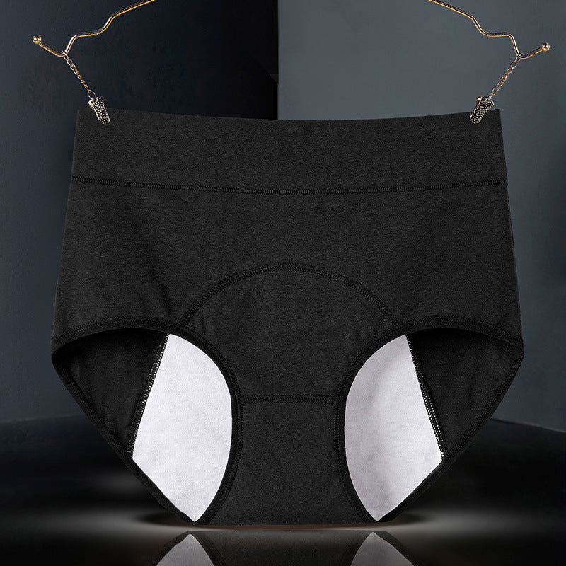 Pure cotton high waist physiological underwear Pure cotton menstrual period anti-side leakage physiological pants