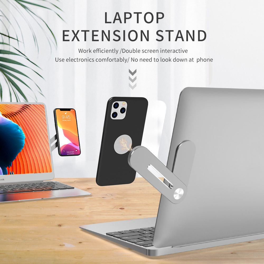 Metal notebook mobile phone foldable expansion magnetic stand