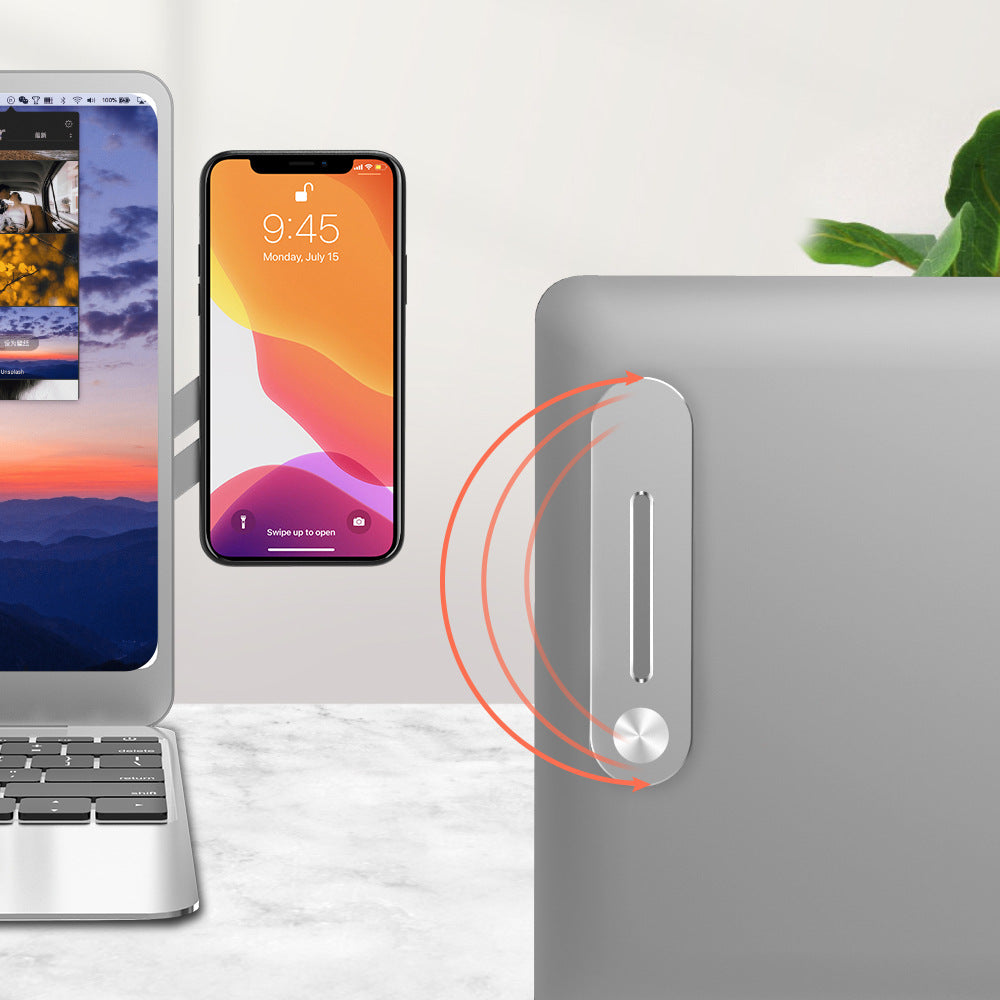 Metal notebook mobile phone foldable expansion magnetic stand