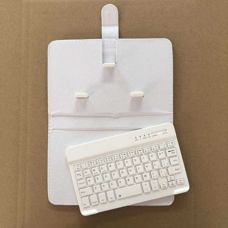 Mobile phone bluetooth keyboard leather case suitable for Android Apple mobile phone protective case external keyboard leather case split leather case
