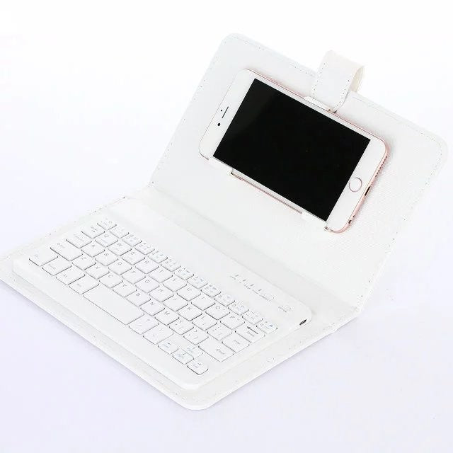 Mobile phone bluetooth keyboard leather case suitable for Android Apple mobile phone protective case external keyboard leather case split leather case