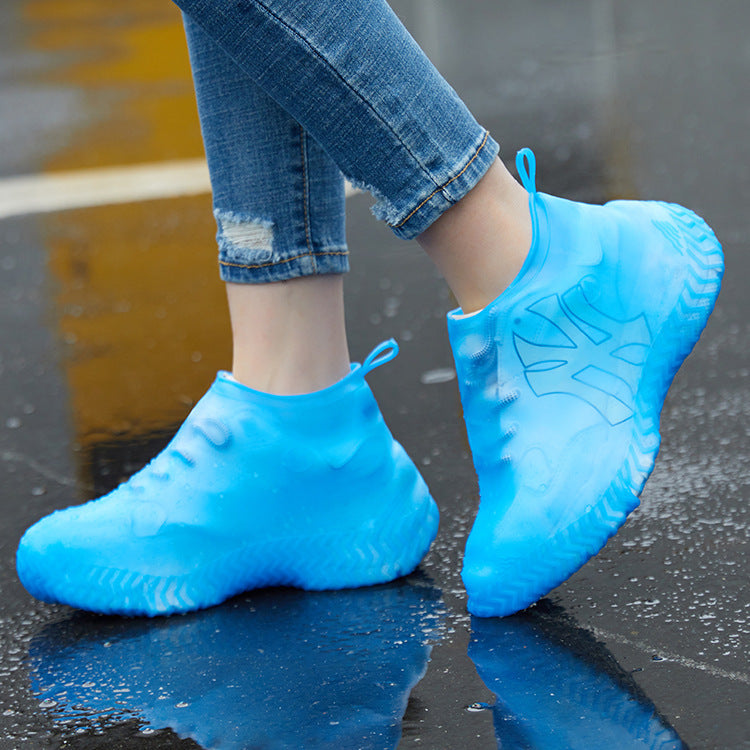 New waterproof rainproof snowproof sandproof TPE shoe cover outdoor travel rainy day travel thick men and women manufacturers wholesale