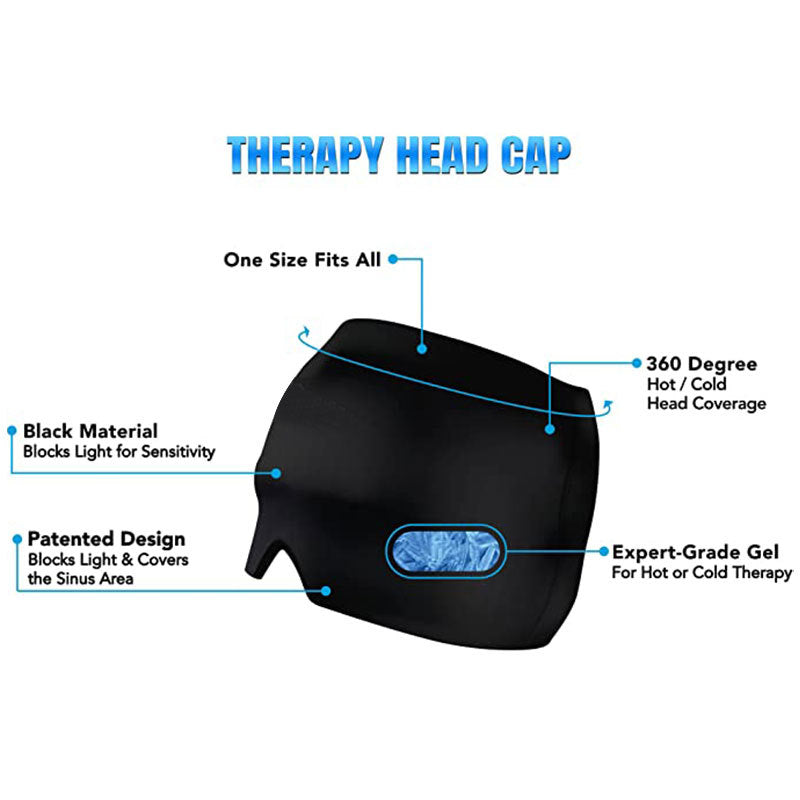Cross-border Temu Migraine Relief Cap Gel Ice Compress Headgear Cold Compress Headgear Cooling Migraine Cold Compress Headgear