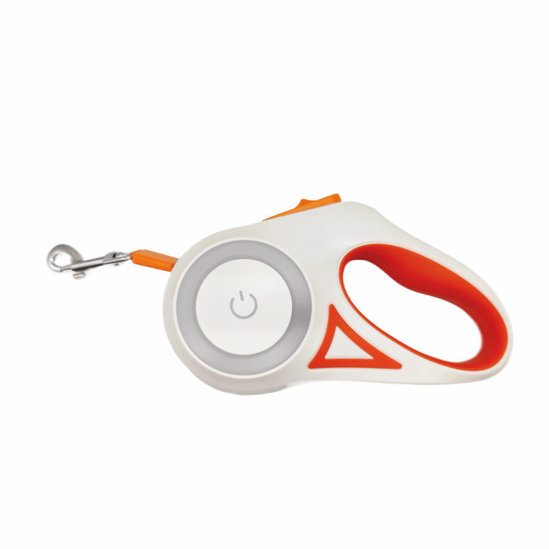 Luminous automatic retractable pet leash