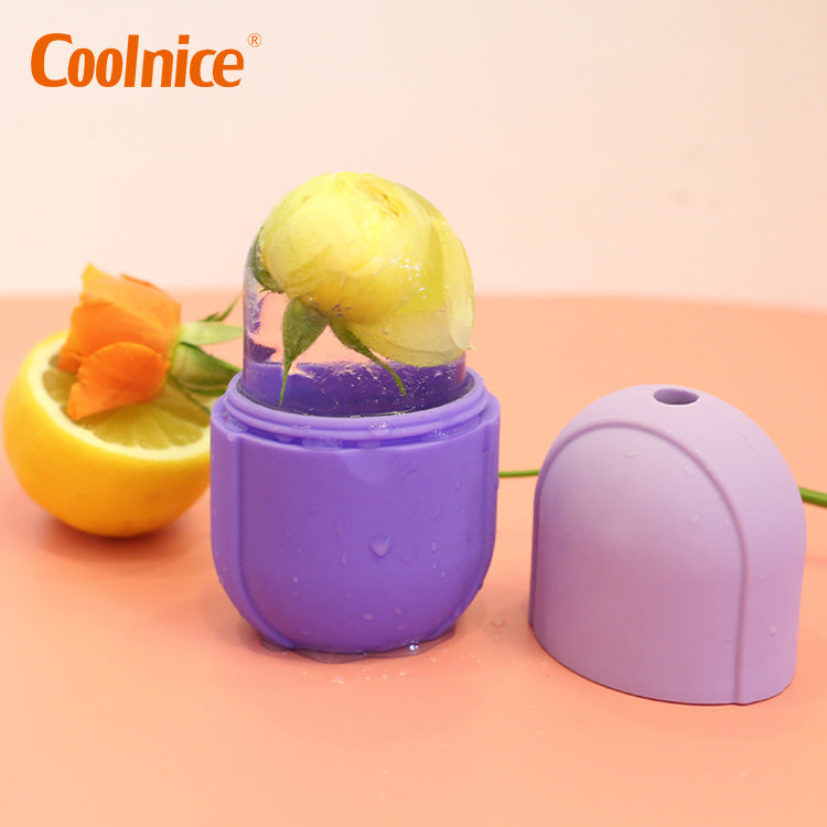 Foreign trade new product beauty ice compress silicone ice tray body massage face skin care ice roller cross-border spot
