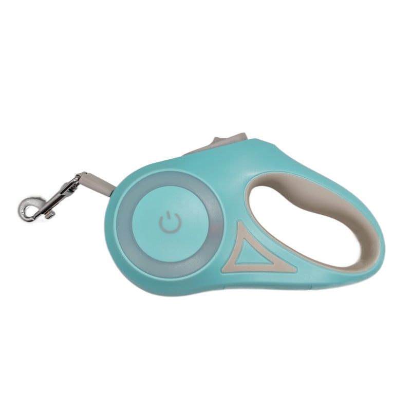 Luminous automatic retractable pet leash