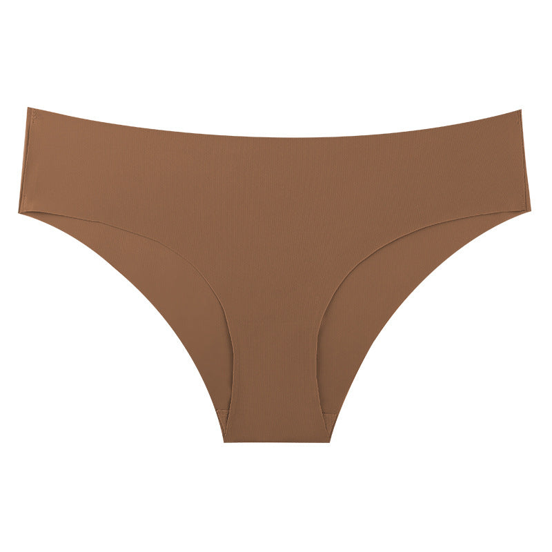 Seamless underwear for women, ice silk sexy briefs