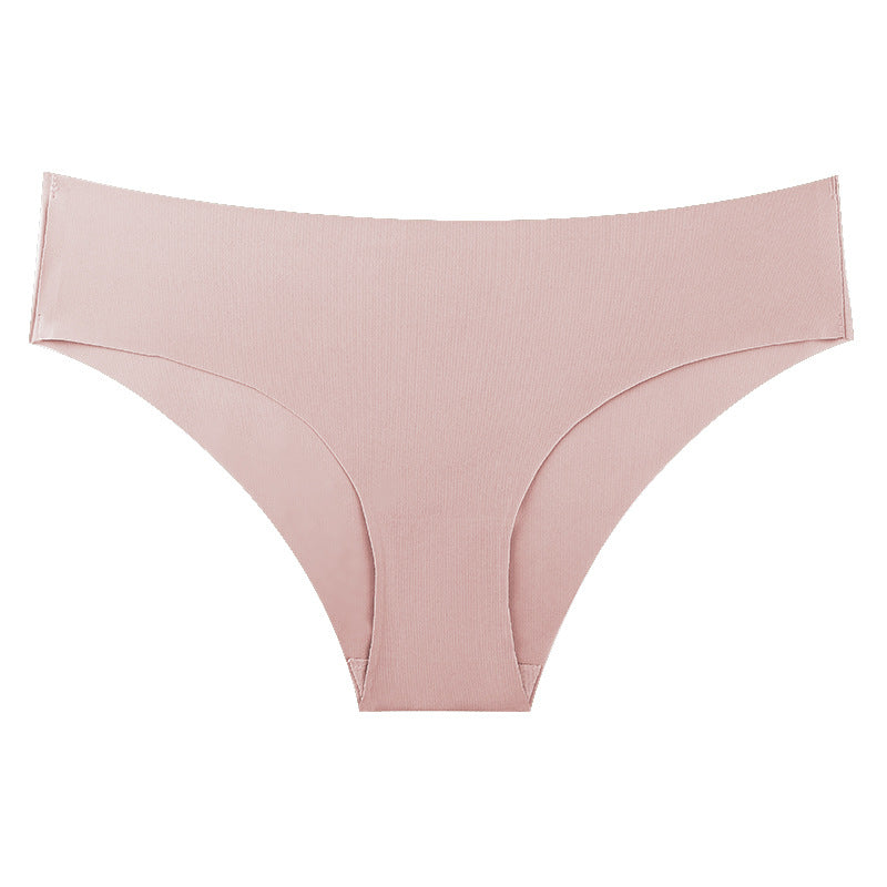 Seamless underwear for women, ice silk sexy briefs