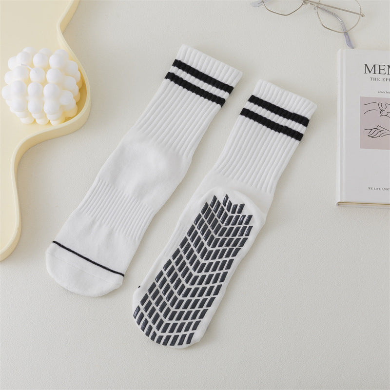 Yoga socks, women mid-tube non-slip socks