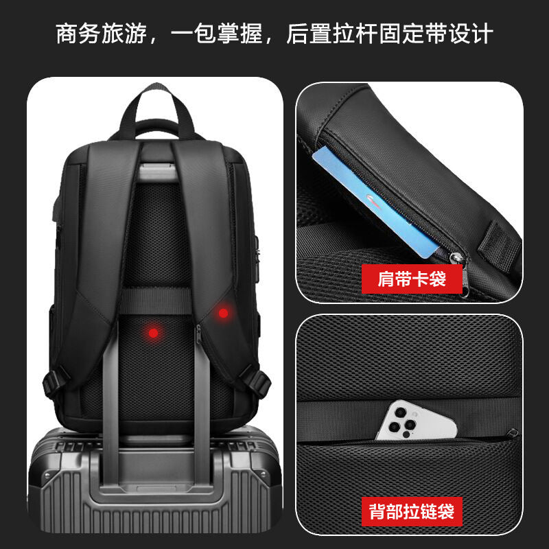Hard shell backpack for business and travel