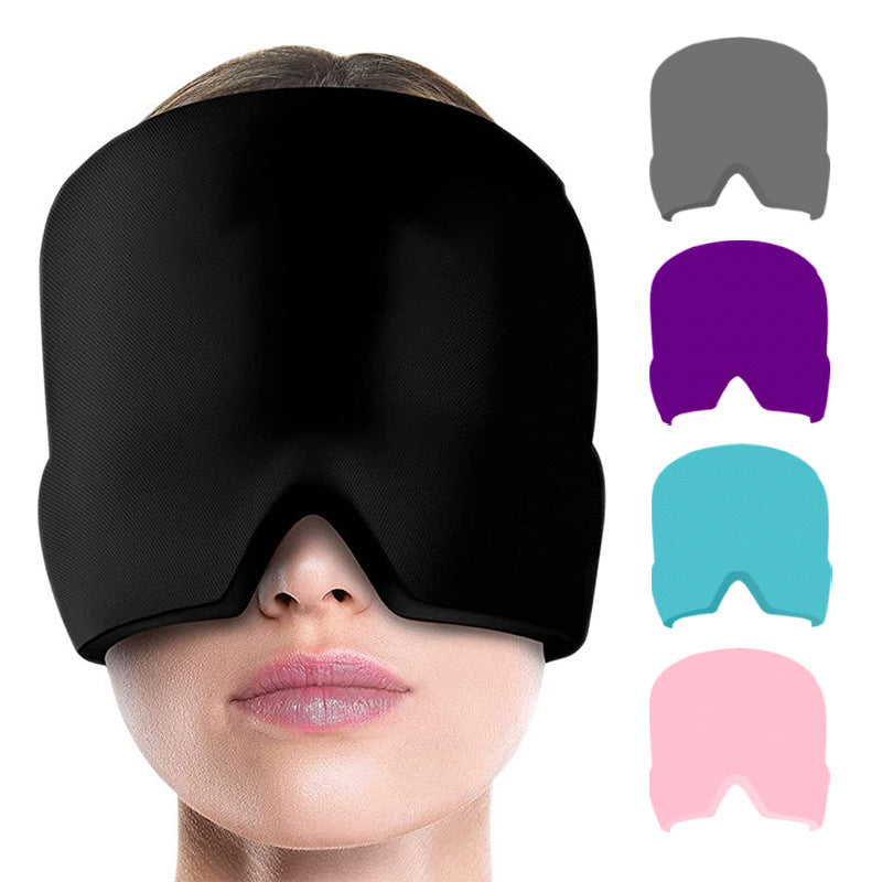 Cross-border Temu Migraine Relief Cap Gel Ice Compress Headgear Cold Compress Headgear Cooling Migraine Cold Compress Headgear