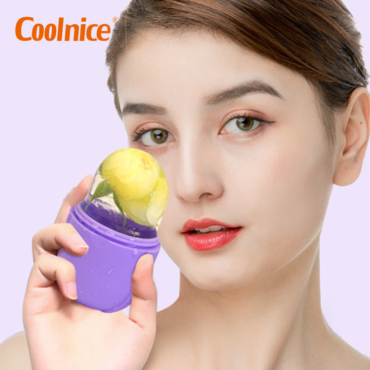 Foreign trade new product beauty ice compress silicone ice tray body massage face skin care ice roller cross-border spot