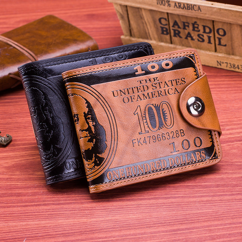 Two-fold buckle multi-card wallet and money clip