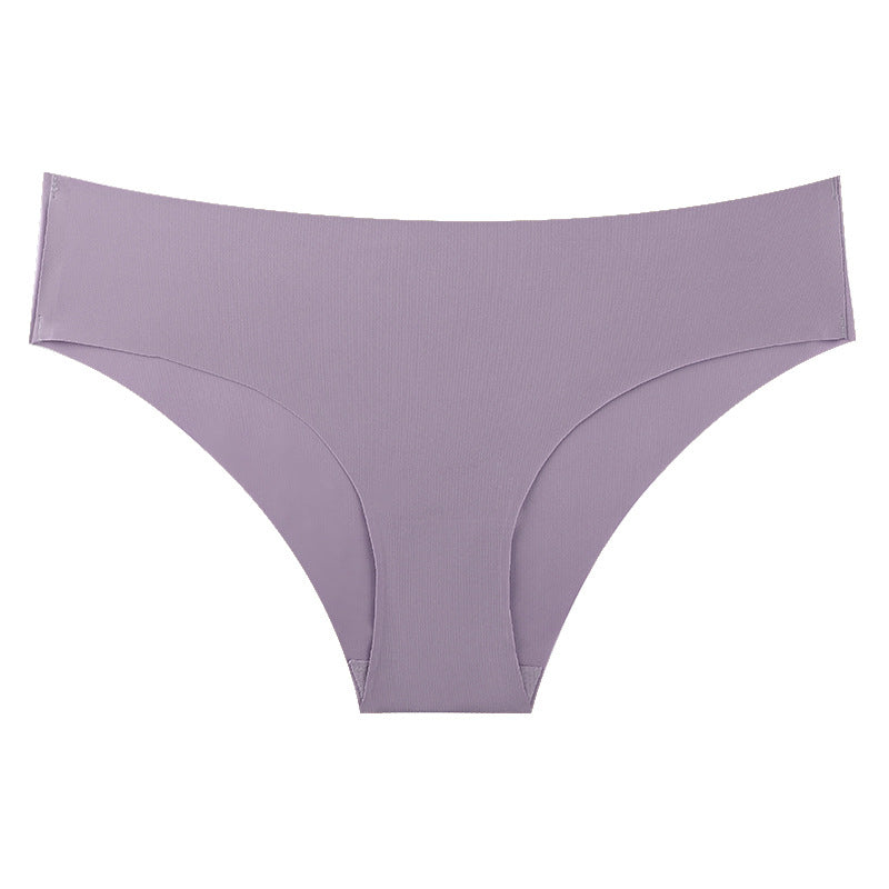 Seamless underwear for women, ice silk sexy briefs