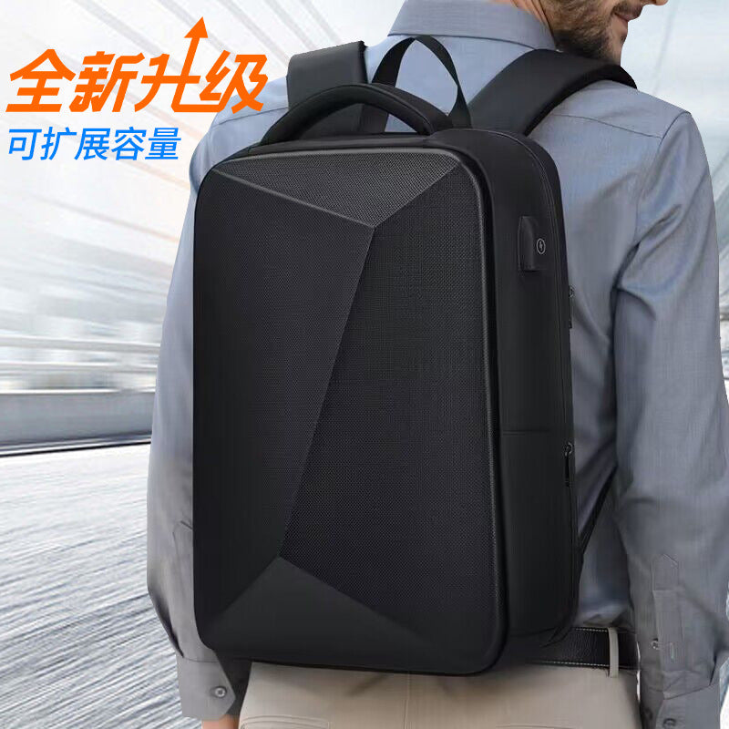 Hard shell backpack for business and travel