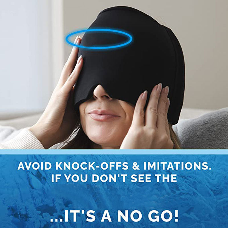 Cross-border Temu Migraine Relief Cap Gel Ice Compress Headgear Cold Compress Headgear Cooling Migraine Cold Compress Headgear