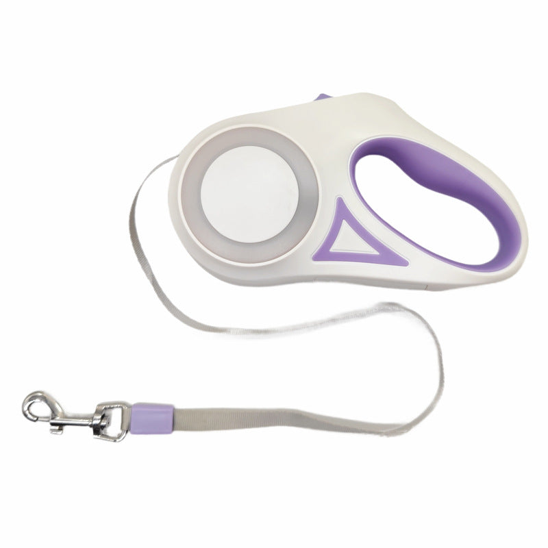 Luminous automatic retractable pet leash