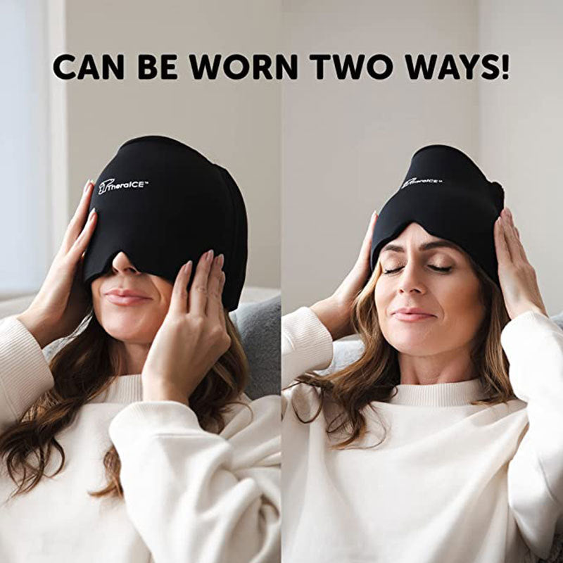 Cross-border Temu Migraine Relief Cap Gel Ice Compress Headgear Cold Compress Headgear Cooling Migraine Cold Compress Headgear
