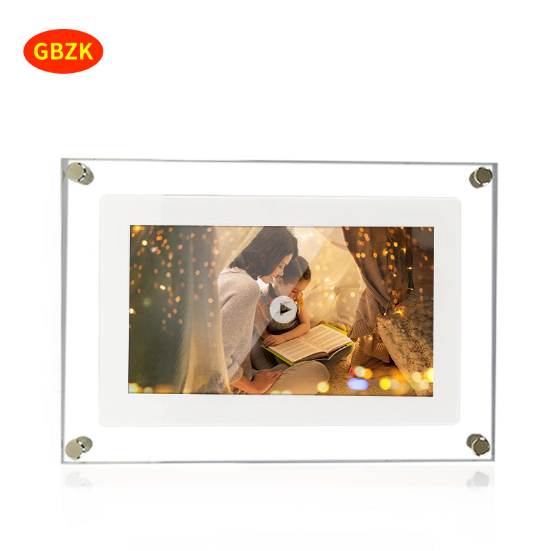 Acrylic transparent multi-functional digital photo album