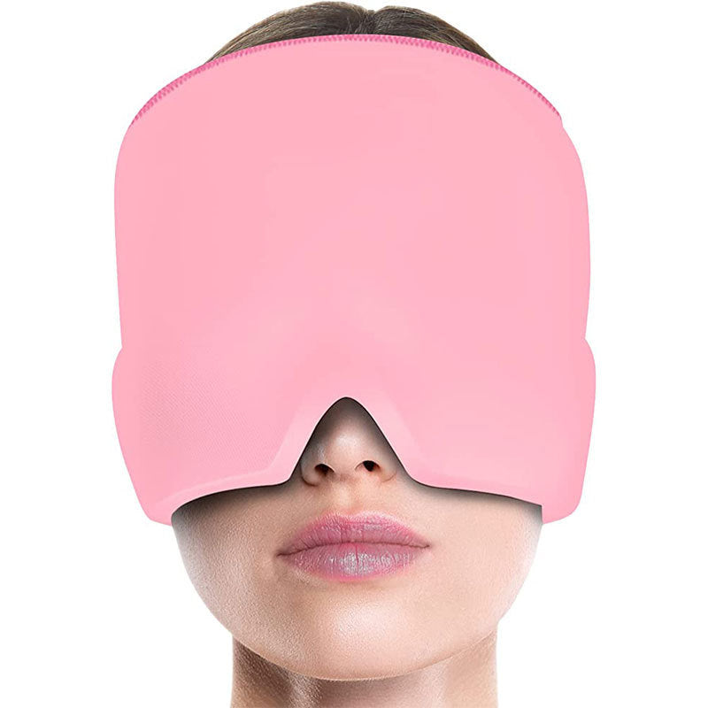 Cross-border Temu Migraine Relief Cap Gel Ice Compress Headgear Cold Compress Headgear Cooling Migraine Cold Compress Headgear