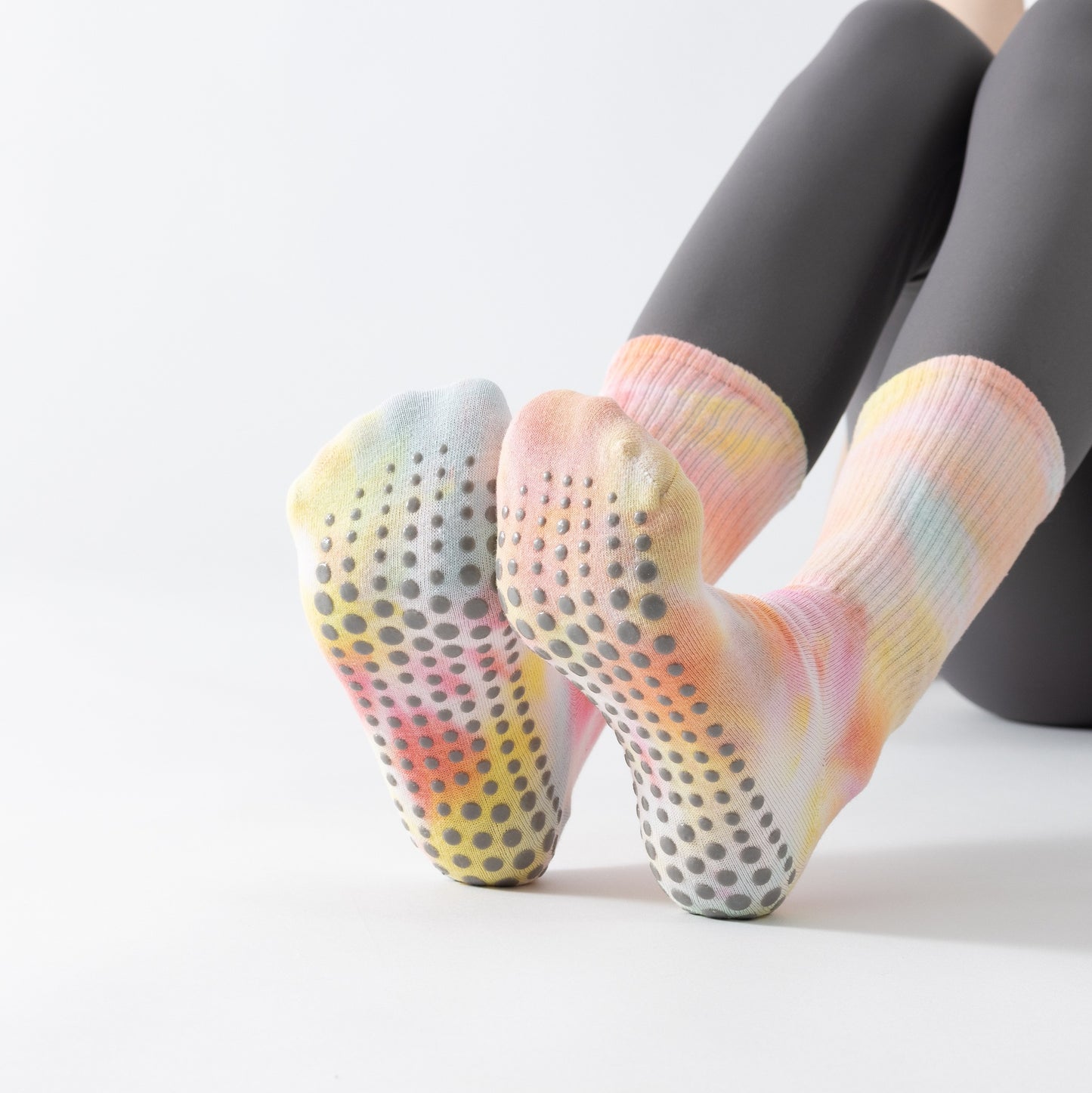 Fresh-style yoga pilates socks, aerobics dance non-slip socks