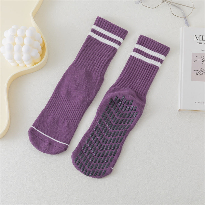 Yoga socks, women mid-tube non-slip socks