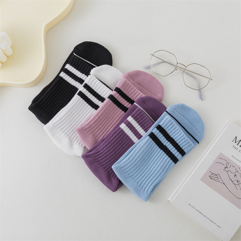 Yoga socks, women mid-tube non-slip socks