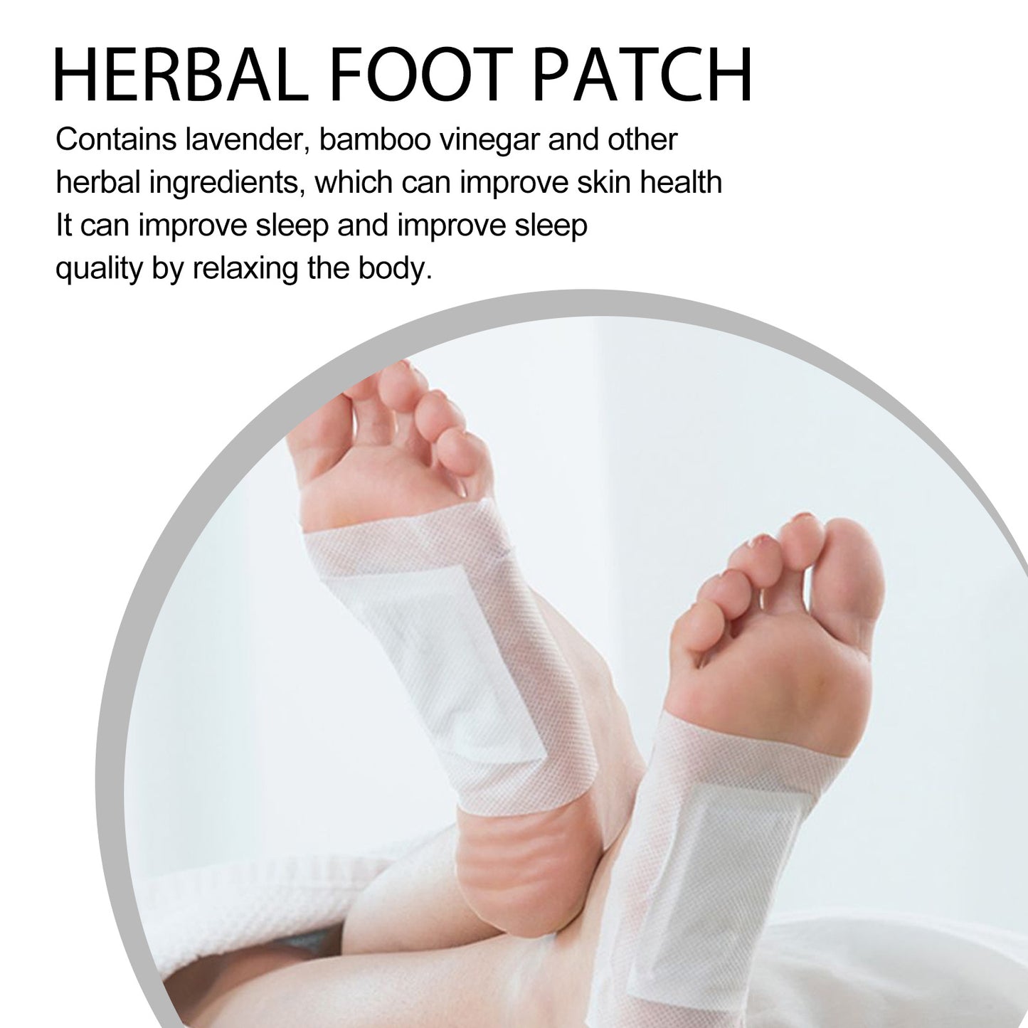 Herbal cleansing patch for foot