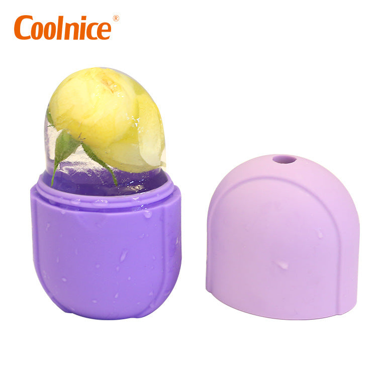 Foreign trade new product beauty ice compress silicone ice tray body massage face skin care ice roller cross-border spot