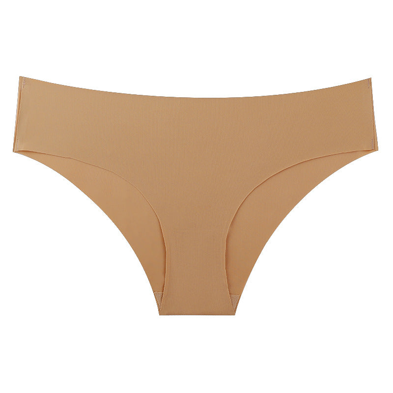 Seamless underwear for women, ice silk sexy briefs