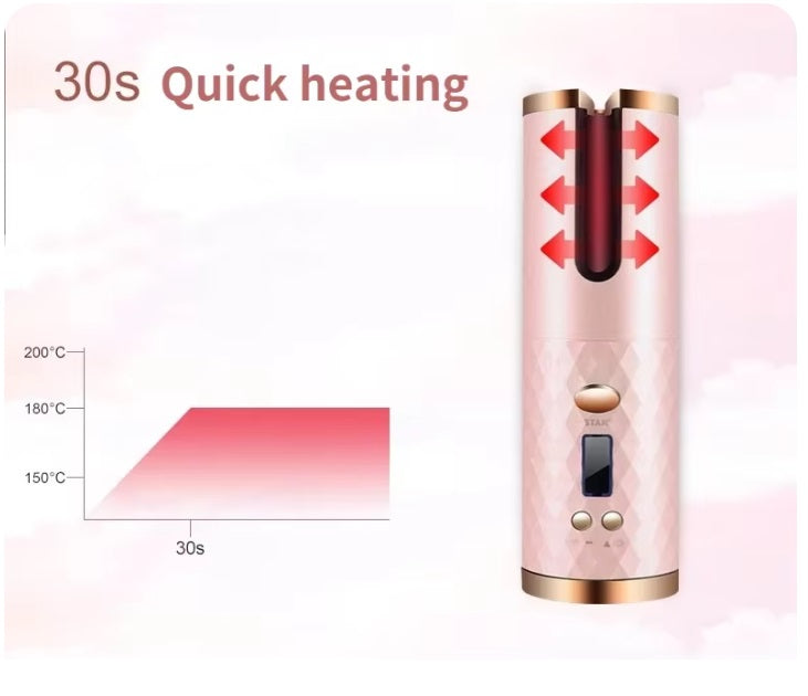 portable USB charging automatic hair curler