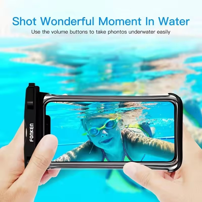 Universal Waterproof Phone bag (Suitable for I-Phone, Samsung, Xiaomi ...) Rainproof, Underwater Water-proof Bag