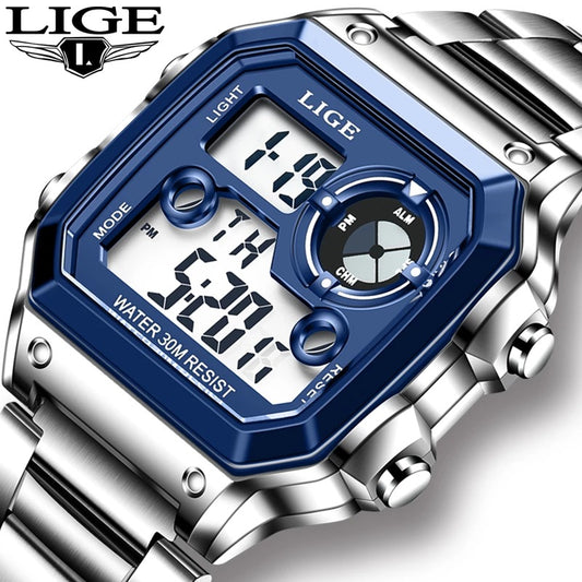 LIGE/Lige electronic unisex multi-function watch